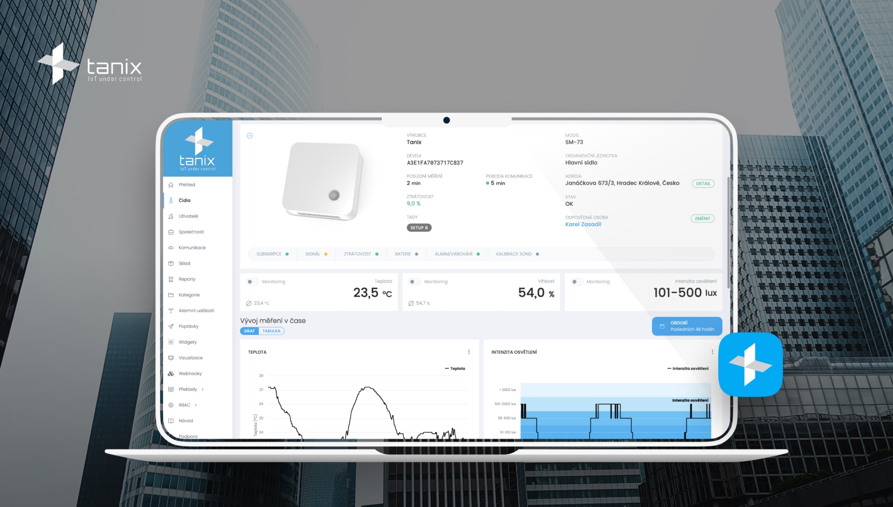 IoT portál Tanix
