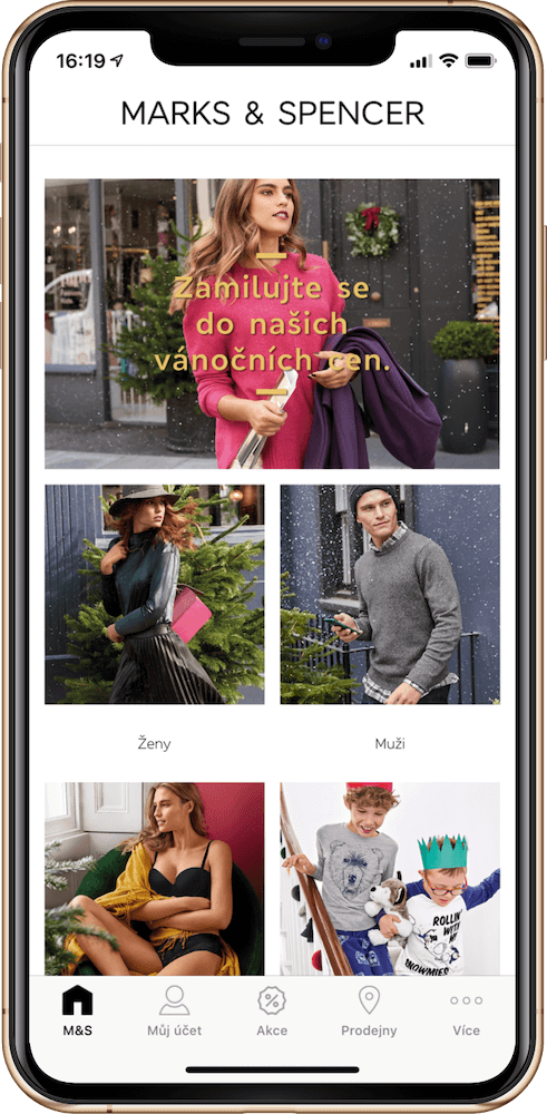 Mobilní aplikace Marks&Spencer