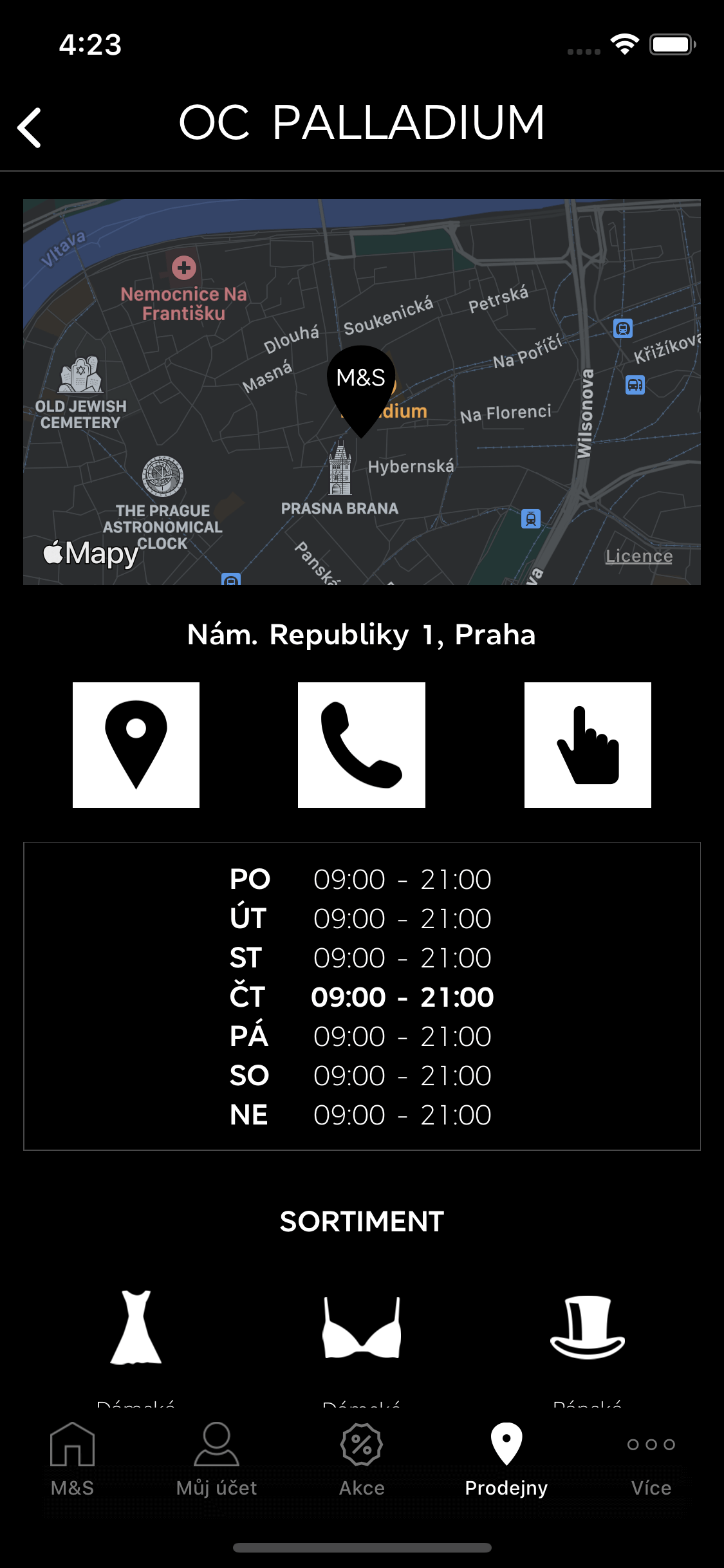 Mobilní aplikace pro Marks&Spencer